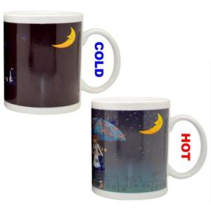 Custom Heat Sensitive Colour Change Coffee Mug , Personalised Colour Changing