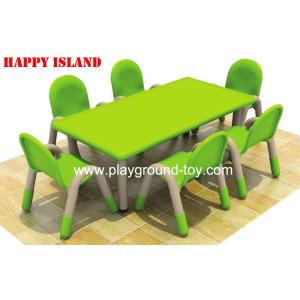 Kindergarten PP Plastic Rectangular Table For Nursery School Children