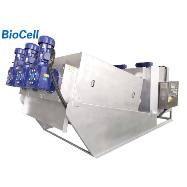Quality 8.2KW 480kg/H Screw Filter Press Machine Filter Presses For Sludge Treatment wholesale