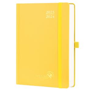 2023 2024 Hardcover A5 Academic Planner with Casebound Binding Vertical Layout