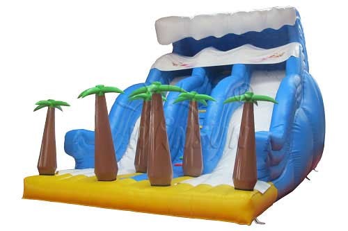 Quality Durable Commercial Inflatable Water Slides Tropical Rain Forest Themed wholesale