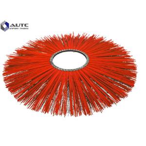 Galvanized Iron Snow Sweeper Brush Crimpled Steel Wire Mixed Rotary Flat Ring