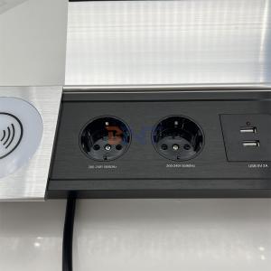 Multifunctional Power Socket with USB and Sliding Cover - Perfect for Office