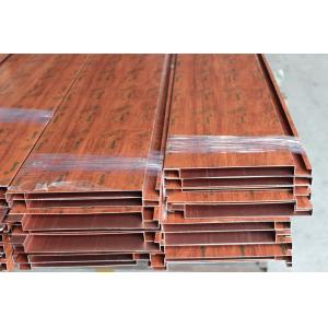 China Home Decoration Aluminum Strip Ceiling Wood Grain Color Fireproof on sale