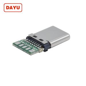 Male Usb 3.1 Connector , 5 Pin Usb Connector With Stainless Steel Shell