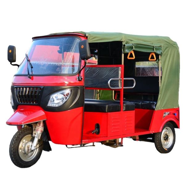 Quality Tuk Tuk Taxi Bajaji Gasoline 80km/H Cabin Tricycle wholesale