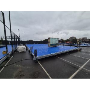 Modular Squash Court Squash Training System Impact Resistant Single Double Glass