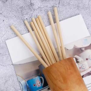 China Disposable Natural Reed Drinking Straws 18cm compostable boba straws on sale