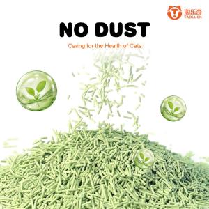 ODM OEM Pea Fiber Biodegradable Tofu Cat Litter 100% Water Absorption Deodorizat
