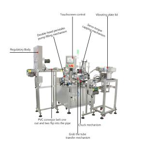 Reagent capping filling machine filled with Pharmaceutical Cosmetics and