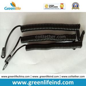 New Popular Clear Connector Rope Spring Tool Tether with Adhesive Round Holder