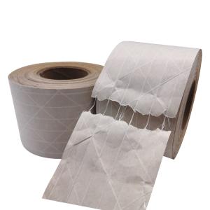 China Single Side Hot Melt Adhesive Thickened Kraft Paper Tape 0.12-0.18mm on sale
