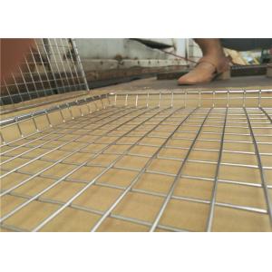 Welded Type Wire Basket Cable Tray For Put Something , 10-15mm Hole Size