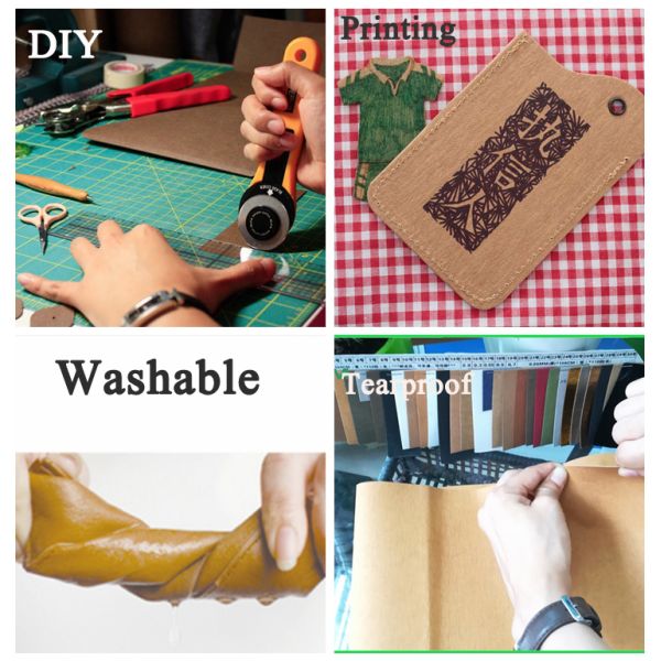 washable kraft paper White Washable Kraft Paper Tear Proof Environment Friendly For DIY Decorations