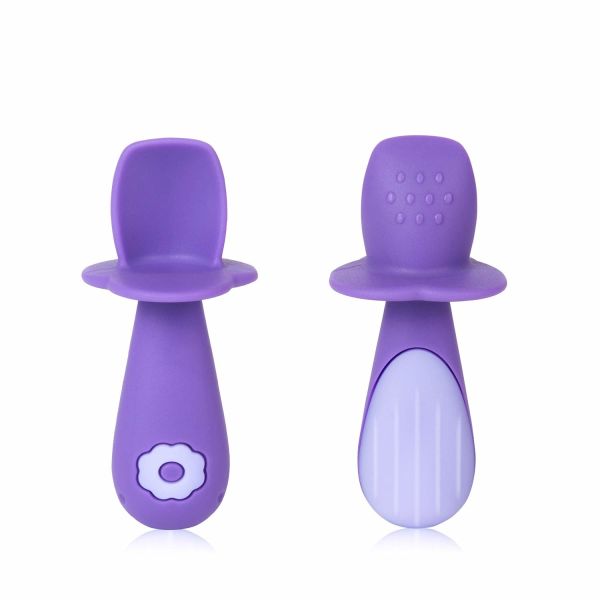 Quality Baby Led Weaning Spoon For First Stage Self Feeding Training 6 Months Toddler Utensils Set wholesale