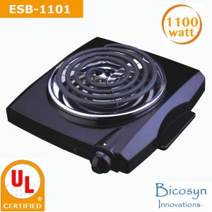 Cheap ESB-1101 1100 Watt low price Compact Single Buffet Burner Electric Hot Plate, Black, UL approved, Back to school item for sale