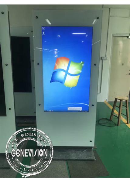 Quality Pcap Touch Screen Digital Signage Dual Screen Totem Computer Kiosk Double Side 1080p Smart wholesale