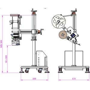 Automatic Labeling Machine for Flat Surface High Precision Plane Pouch Bag