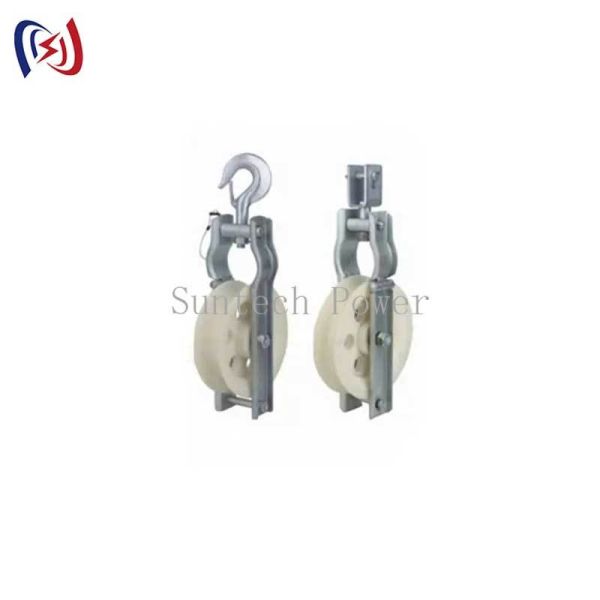 Quality Aluminum Alloy Single Sheave Stringing Block with 75mm Or 100mm Sheave and One-Year Lifetime for Transmission Lines wholesale