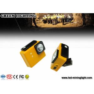 Compact 170g Yellow Coal Mining Lights / Lightweight Electric Miners Lamp