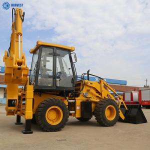 SAM388 4WD 102HP 75kW Engine 0.3m3 Bucket Backhoe Wheel Loader