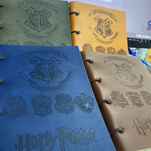 Quality Thickened Imitation Leather Threading Handbook Kraft Paper Notebooks With Inside Pages wholesale