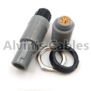 6 Pin LEMO Connector Plug And Socket LEMO 1 P PAG / PLG 6 Pin Plastic Series