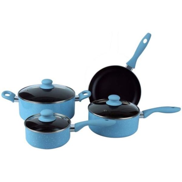 Quality hot sale look better appearance nonstick aluminum cookware set wholesale