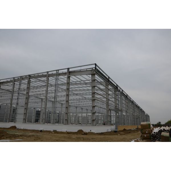 Clear Span Steel Pre Engineered Metal Building Column Framed Prefab Industry Prefab House