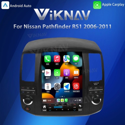 Quality Viknav For Nissan Pathfinder R51 2006-2011 Android Car Radio 12.1 inch GPS with screen Car Audio Stereo Head multimedia wholesale