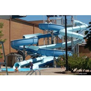 ODM Indoor Water Park Equipment Swimming Pool Fiberglass Slide