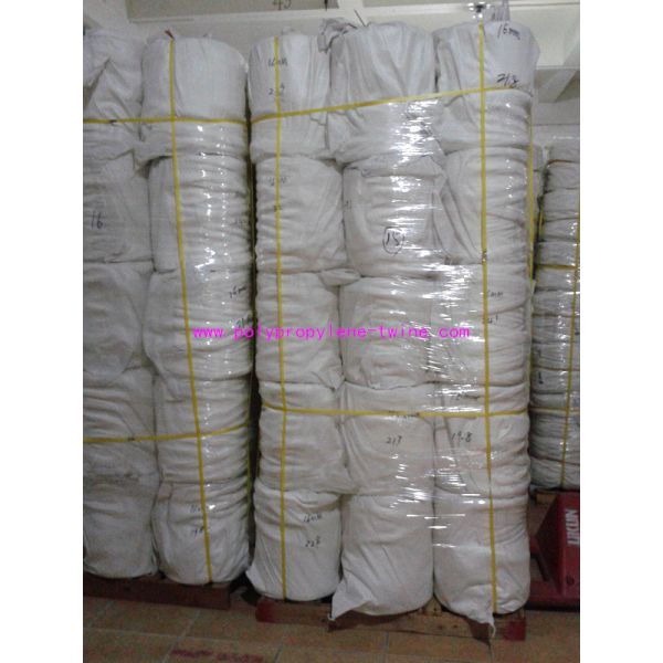 100% Virgin Polypropylene Fillers , High Strength Split Yarn White Color