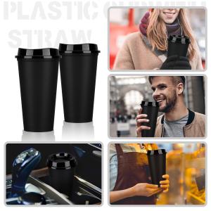 16oz BPA Free Personalized Reusable Plastic Coffee Cups With Lids