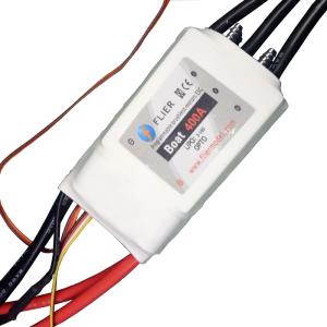 White Color RC Boat ESC Water Cooled Brushless Speed Controller 400A 16S Two Way