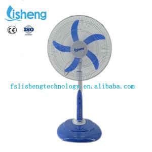 Energy Saving Home Solar Power Stand 12V Rechargeable Stand Fan With Solar Panel