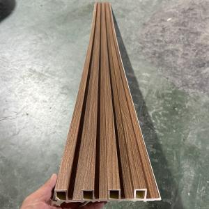 Chinese Factory WPC Fluted Wall Panel PVC Board Slatted WPC Panel for Interior