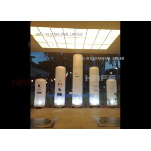 Inflatable Cylinder Shaped Lighting Decoration 324 W RGB Colored On 80 CM Base