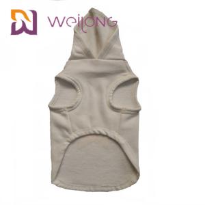 Customizable Patterns CVC Cotton Dog Hoodie With Rubber Print