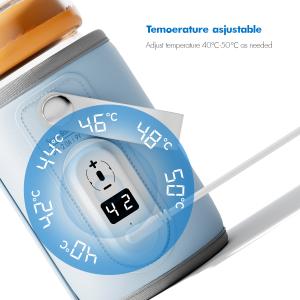 Portable USB Baby Bottle Warmer with 5-Temp Settings for Travel