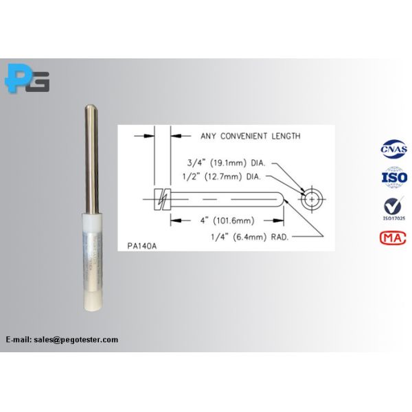 Nylon Handle Test Finger Probe UL507 Standard For Testing The Accessability To