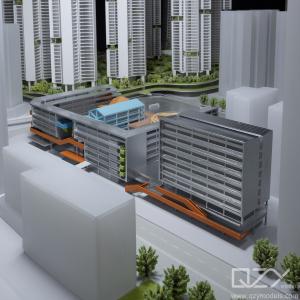 Residential Commercial Miniature Building Models 3D Skyscraper Aedas 1:600