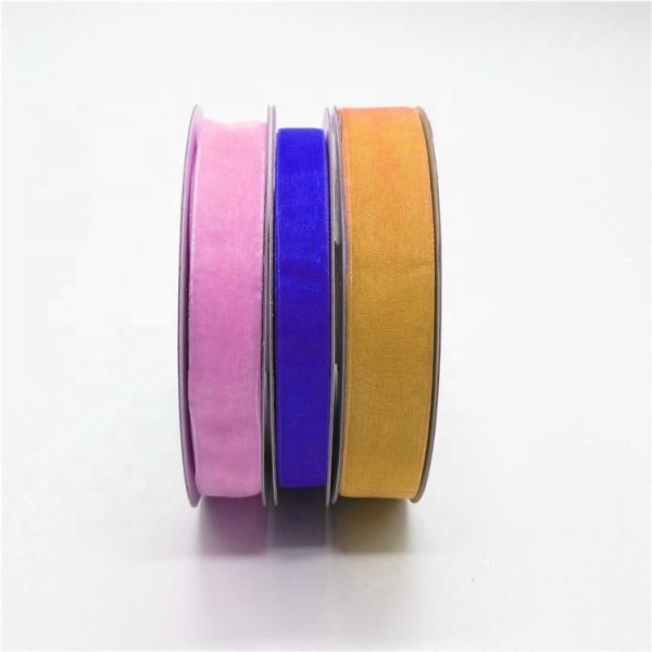 Quality Luxury Polyester Organza Ribbon 2 - 100MM Width Solid Color Patterned wholesale