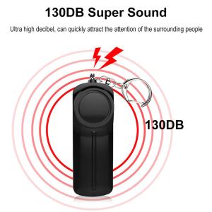 6F22 Personal Keychain Alarm With Aaa Battery Led Light