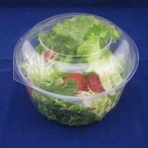 OEM Customized Shape Disposable Plastic Salad Bowl With Lids