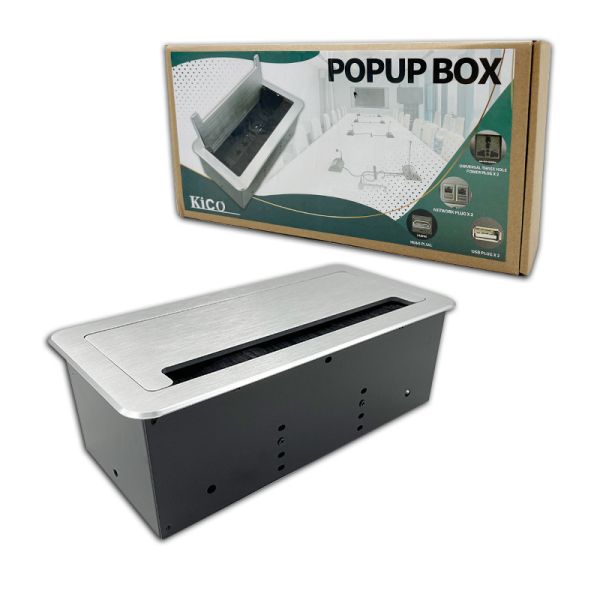 Quality Desktop Multimedia Outlet and Plug AC power Meeting Table Embedded Sockets Furniture Hidden Plug Power Socket wholesale