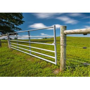 China ISO-2001 Anticorrosive Agricultural 12ft Galvanised Field Gate With Hinge on sale