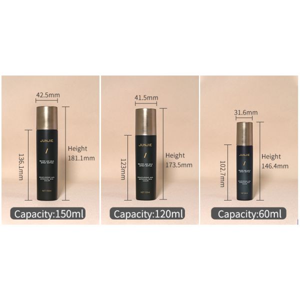 Silk Screen Printing 60ml 120ml 150ml Empty PET Plastic Spray Bottle Toner Body Skincare Fine Mist Cosmetic Bottle