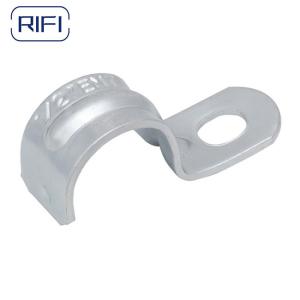 Galvanized Steel EMT Conduit Fittings One Hole Strap Elcectrical