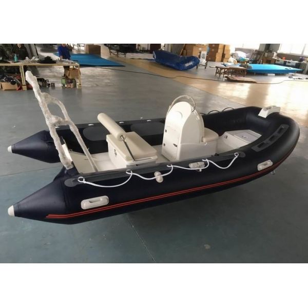 Quality Outside PVC Layer Small Rib Boat 3.9m Abrasion Resistance With Fiberglass Step Ends wholesale