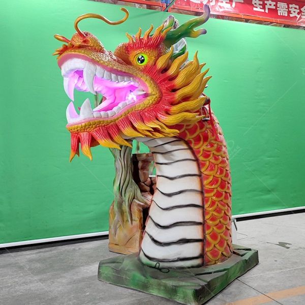 Quality Animatronic Realistic Chinese Electric Dragon Ride Highly Interactive wholesale